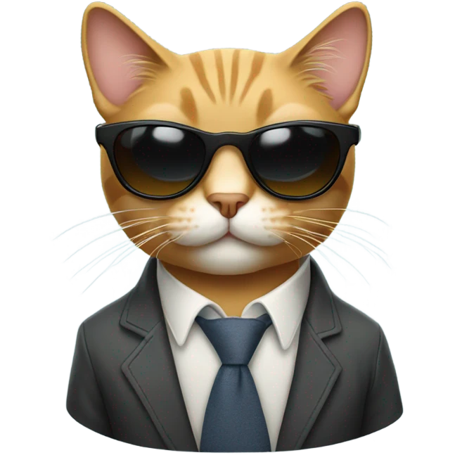 Cat with sunglasses emoji