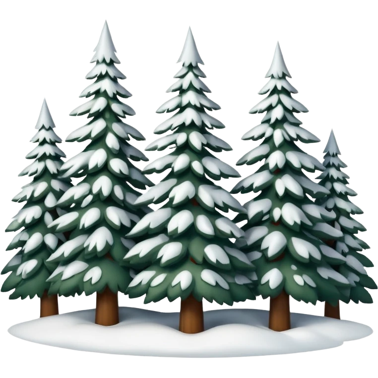 winter forest emoji