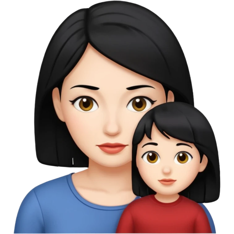 mother with black hair emoji