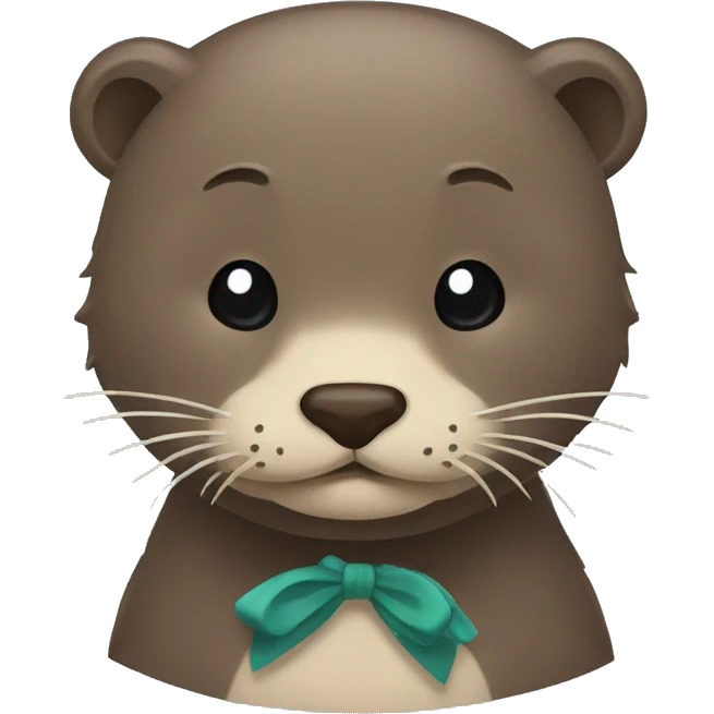 otter bow emoji