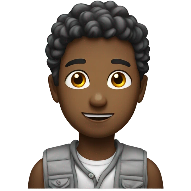 A boy who reaches out emoji
