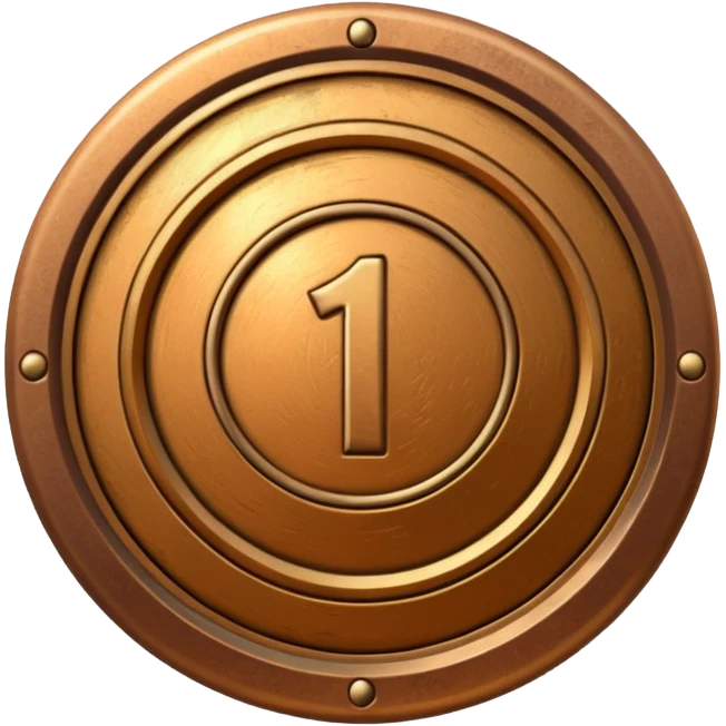 Bronze level 1 paid subscription badge emoji
