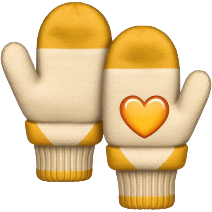 Beige mittens emoji
