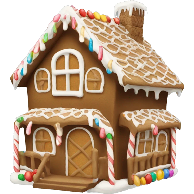 gingerbread house emoji