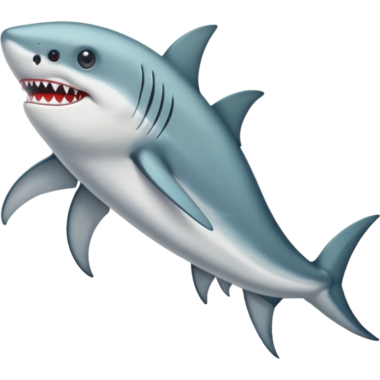 Tiburón con piernas y zapatos emoji