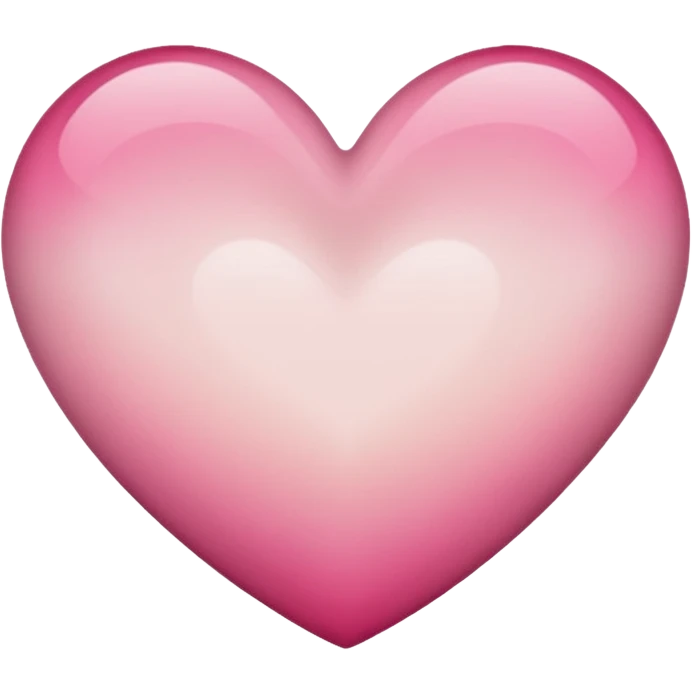 heart white and pink brown ombré emoji
