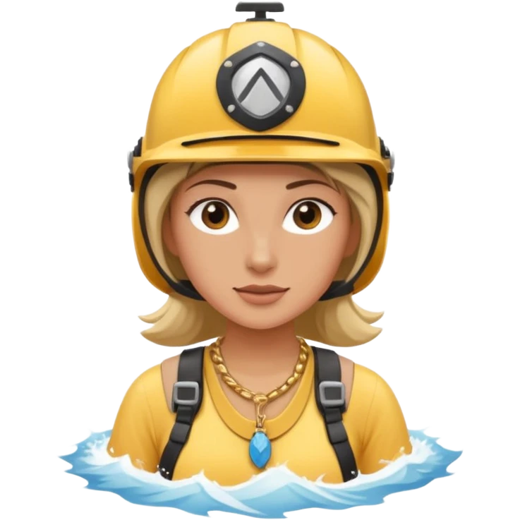 whitewater raftFemale with Gold Necklace emoji