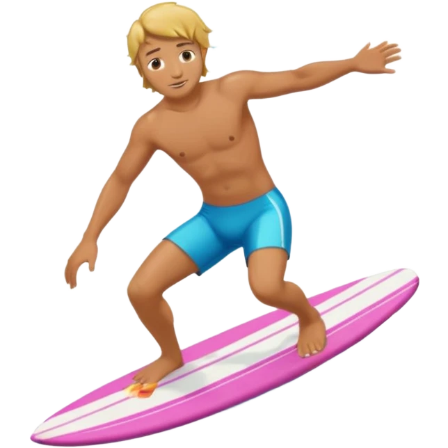 Surf boarding mann emoji