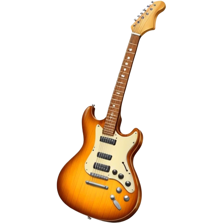 Electric guitar 1950s retro  emoji