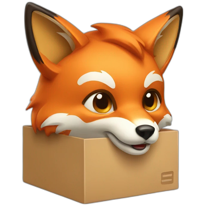 Fox box  emoji
