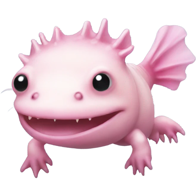 Pink axolotl  emoji