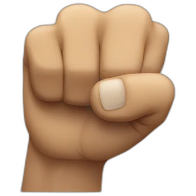Angry man shaking fist with one finger extended emoji
