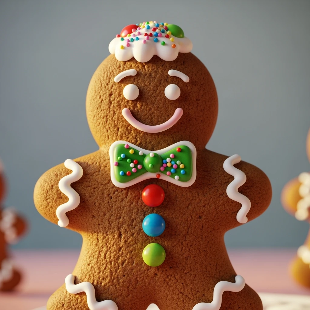gingerbread man emoji