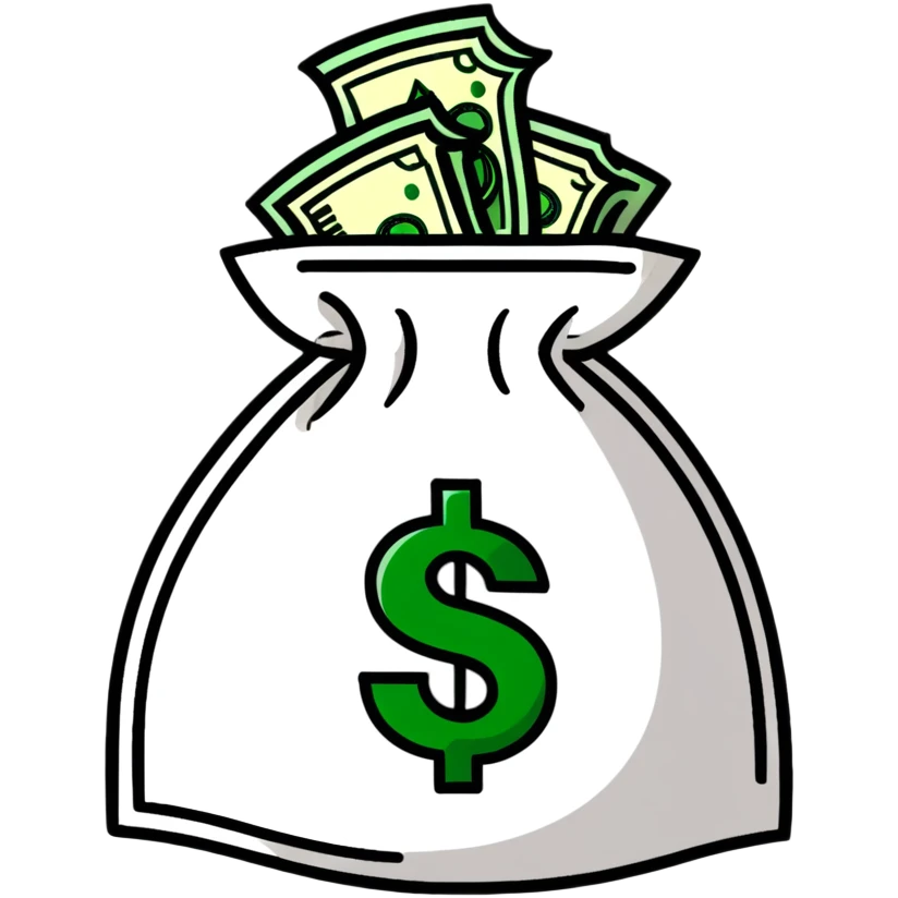 money bag with dollar sign emoji