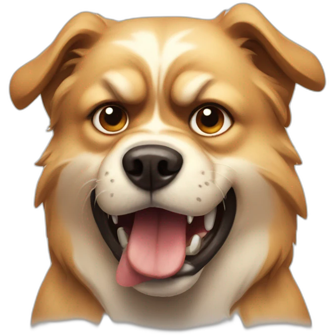 Super angry dog emoji