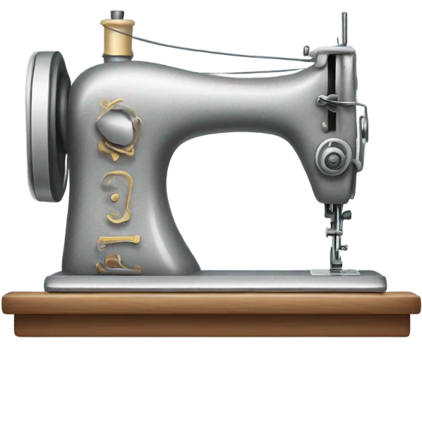 Grey sewing machine emoji