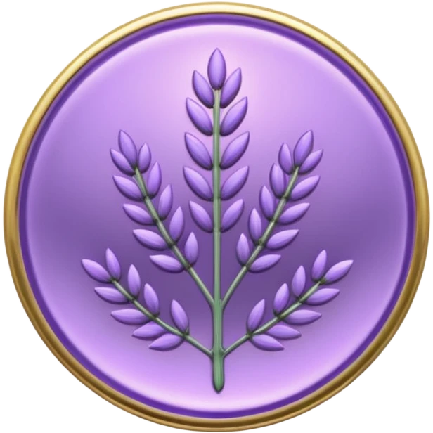 Lavender coin emoji