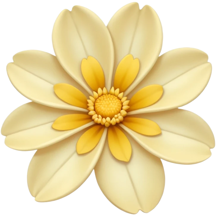 Creamy color flower aesthetic  emoji