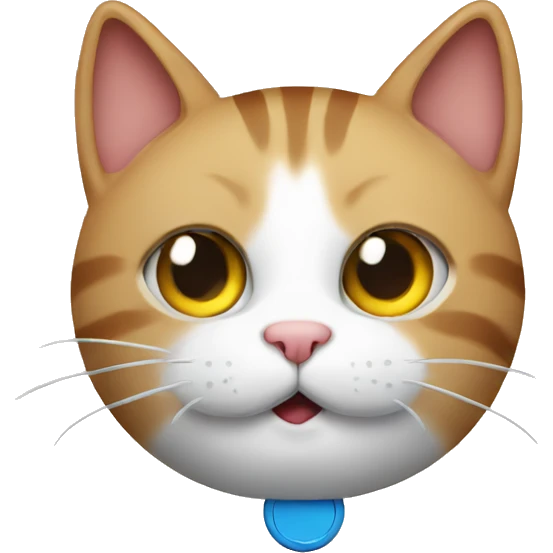 Cat with alarm emoji
