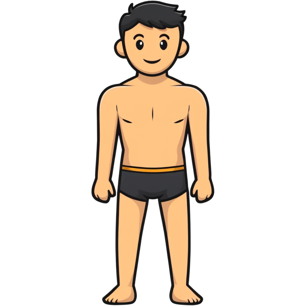 Shirtless man emoji