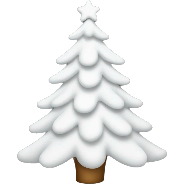 White Christmas tree emoji
