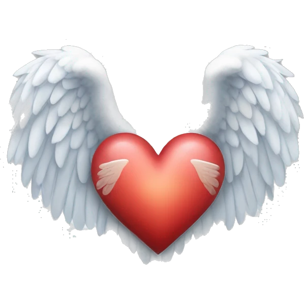 heart with angel wings emoji