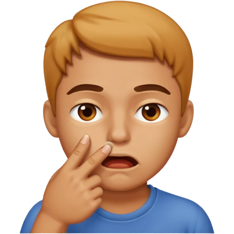 Una persona mordiéndose el dedo  emoji