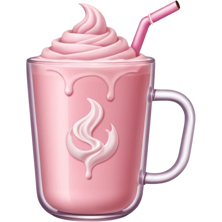 rose hot milk tea emoji