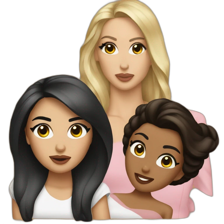Kim kardachians et kloe emoji