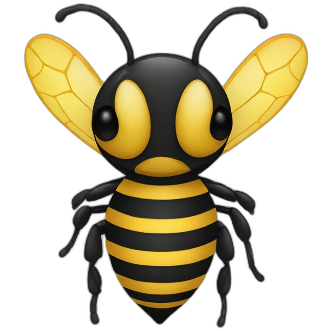 Happy wasp hat emoji