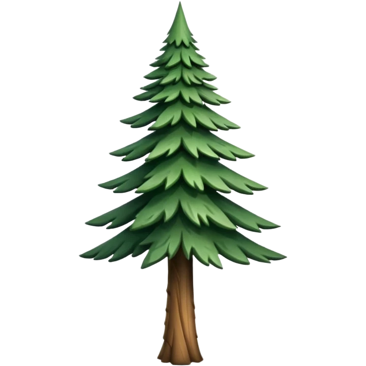 A tall pine tree with layered, pointed branches.






























































 emoji