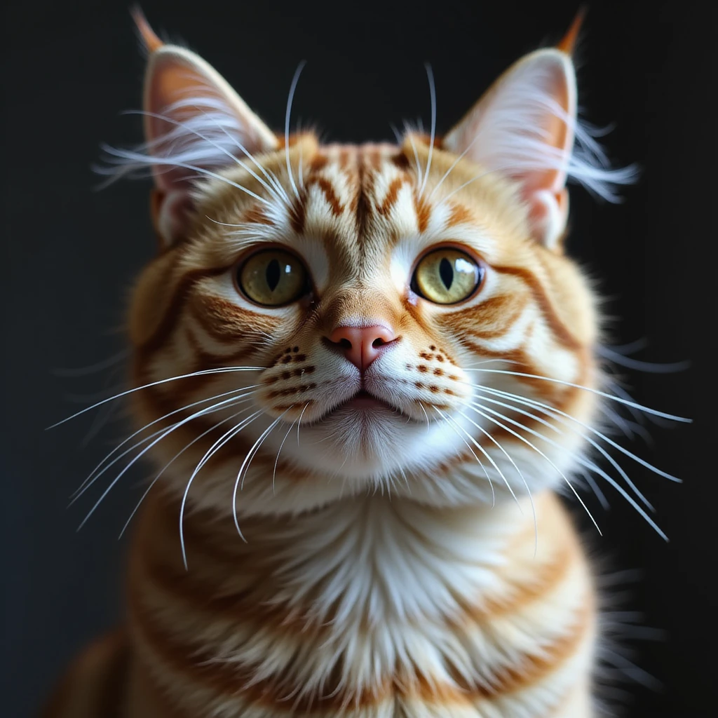 realistic cat, detailed fur emoji