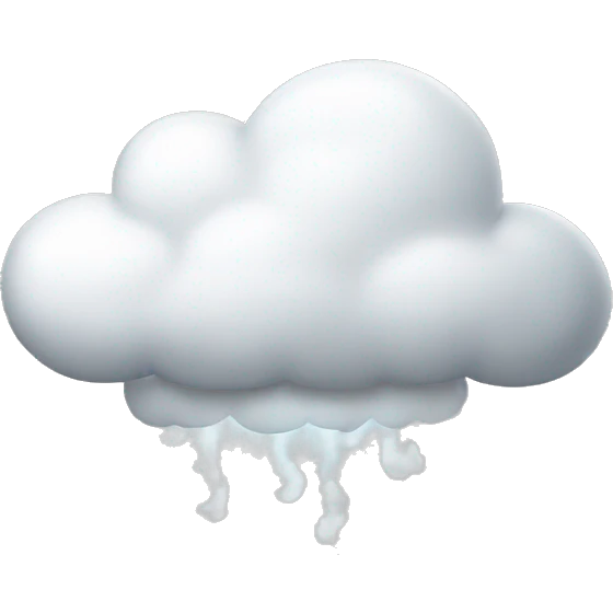 White half cloud  emoji