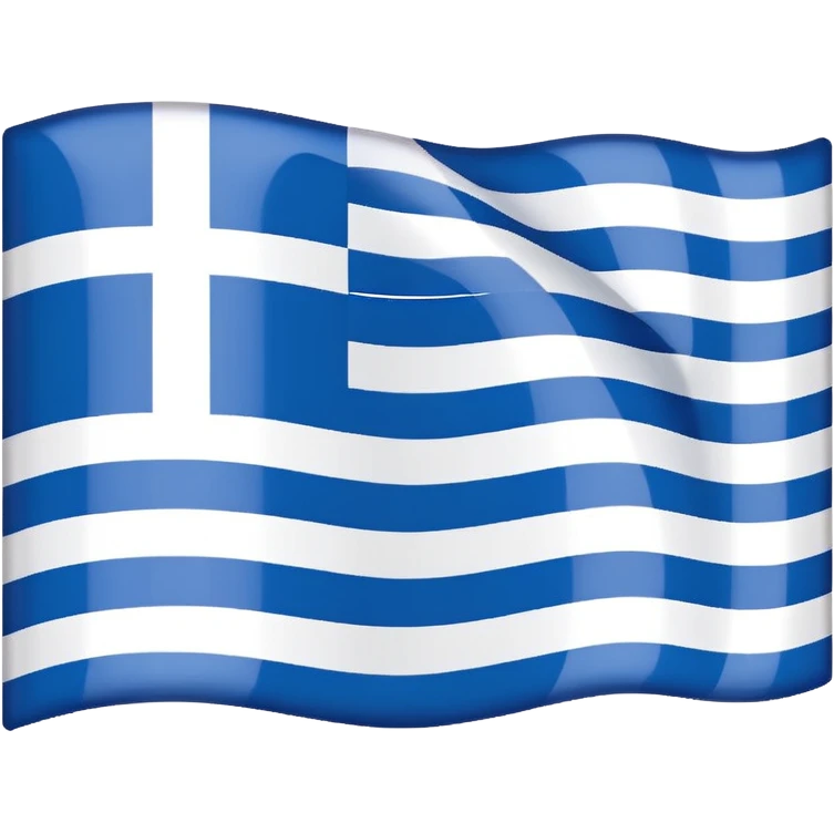 Greece flag without blue stripes, only white stripes emoji