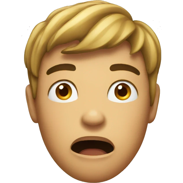 Shocked standard round emoji emoji