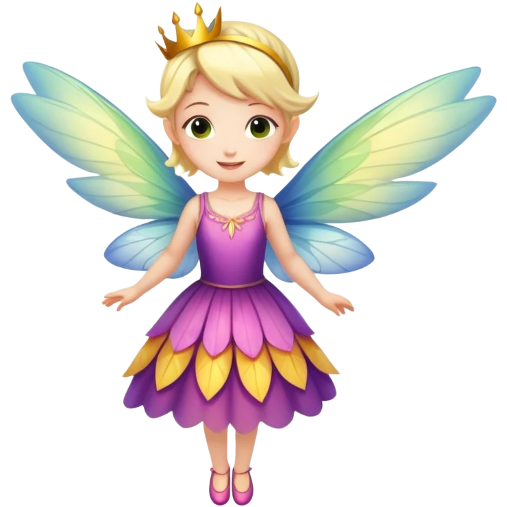 Colorful Birthday fairy emoji