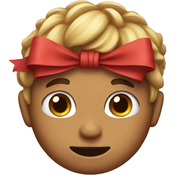 Chat with a bow on his head emoji