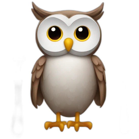 owl with knife and fork emoji