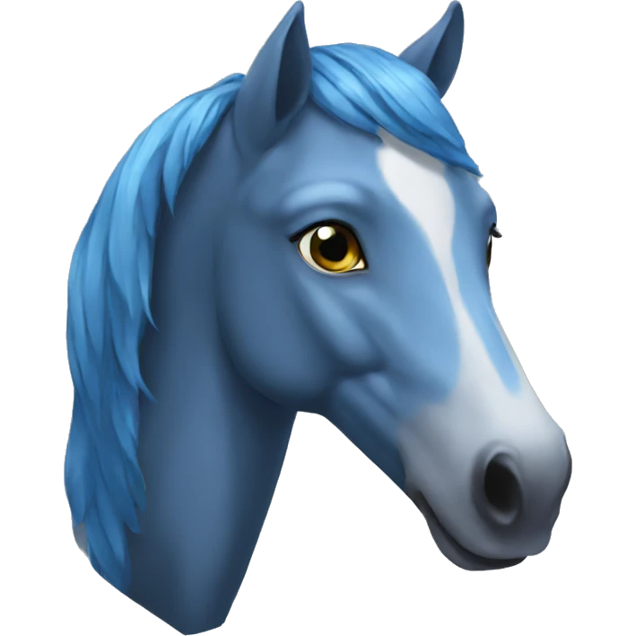 blue horse emoji