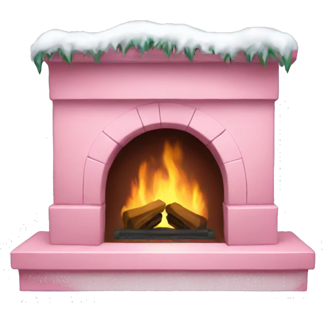 Winter Pink FirePlace emoji