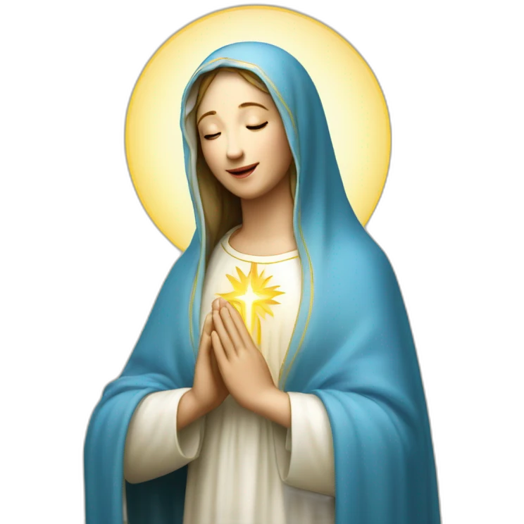 blessed Virgin Mary catholic emoji