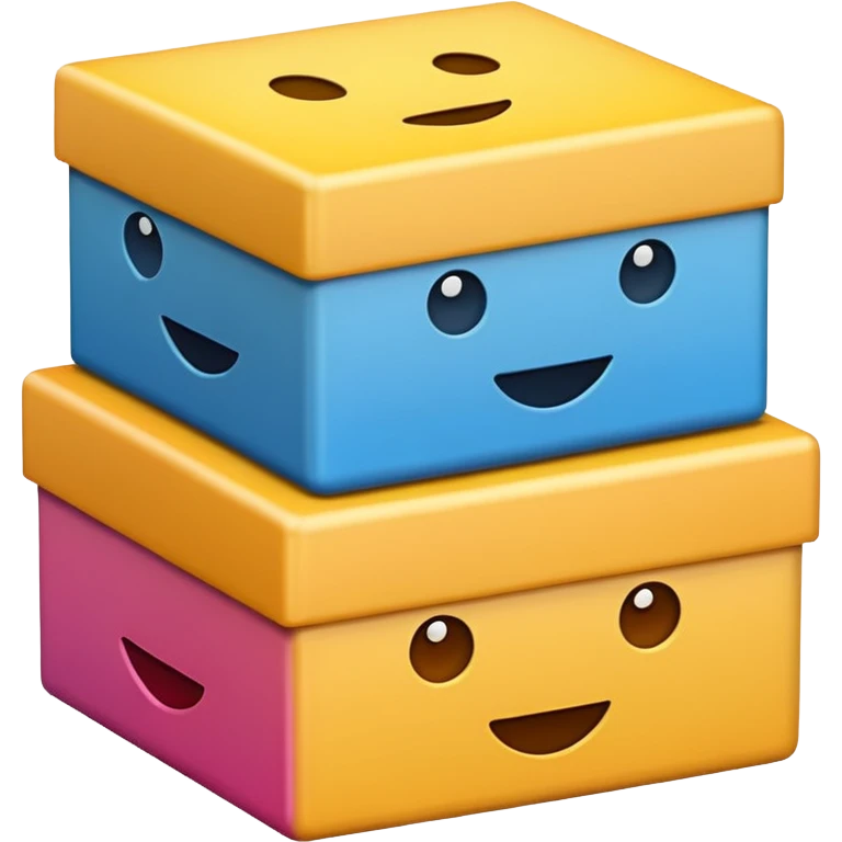 emoji of three boxes emoji