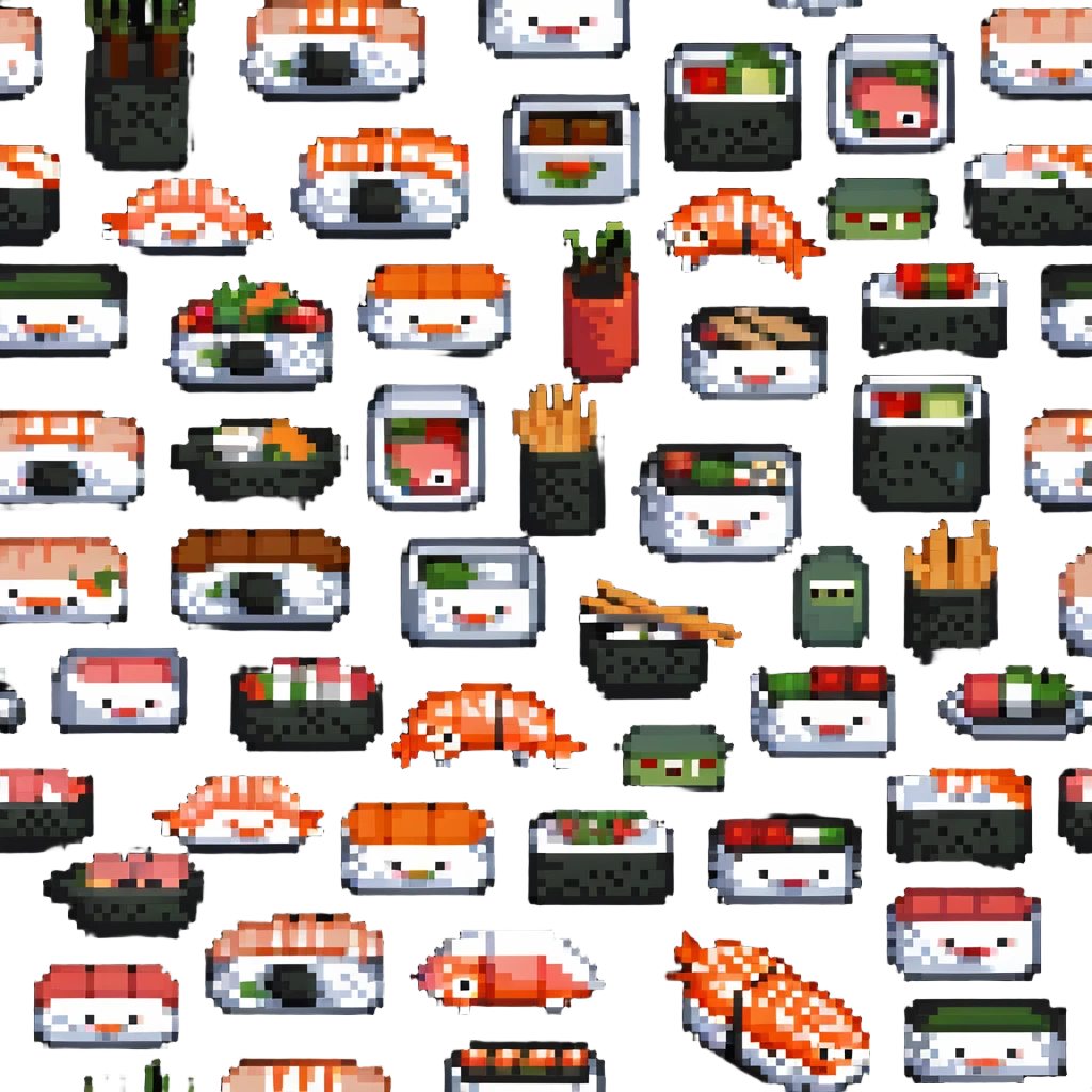 playful sushi trash emoji