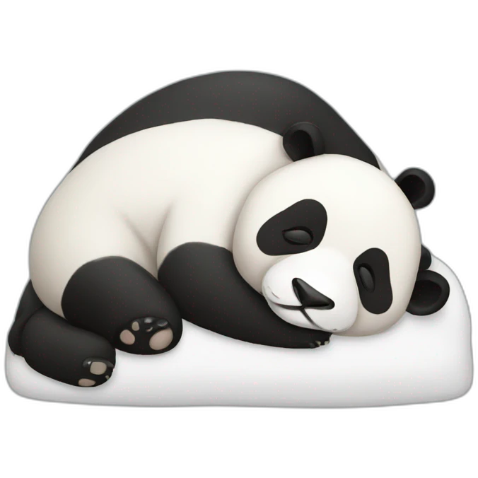Sleeping panda emoji