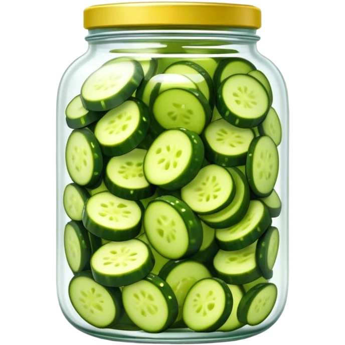 Jar of pickle slices emoji