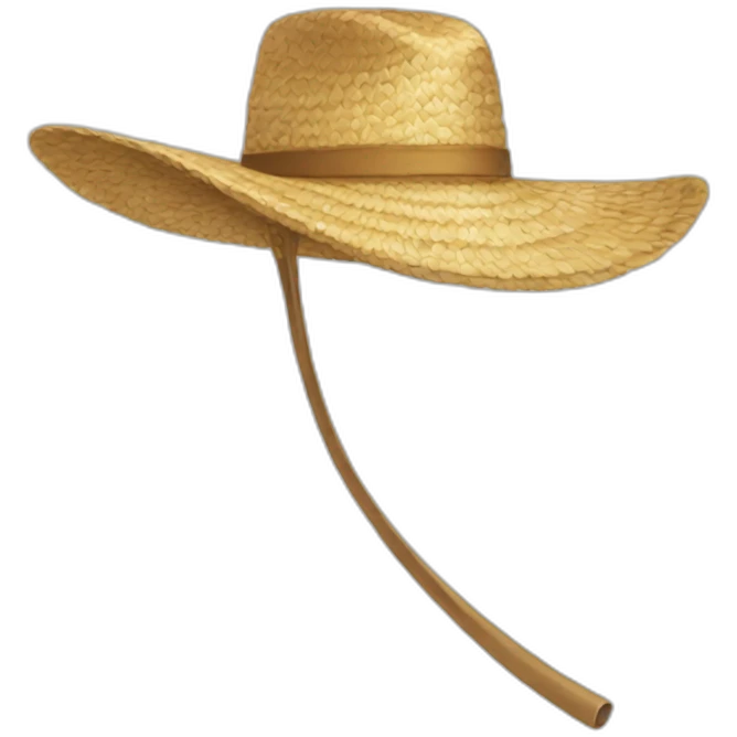Straw hat emoji