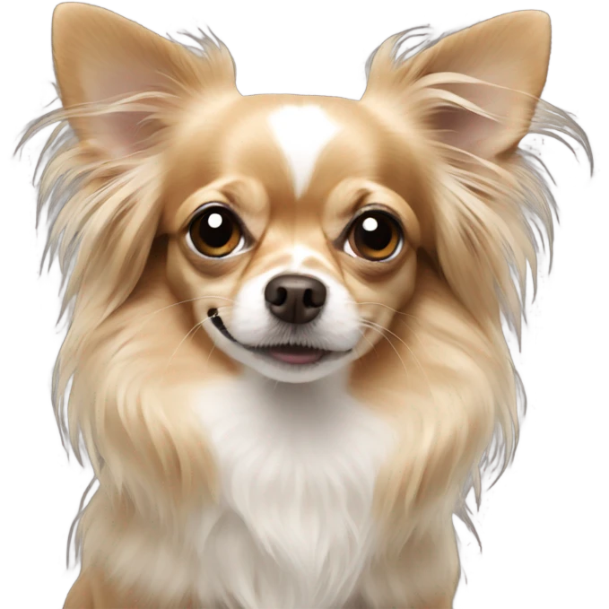 Long haired chihuahua  emoji