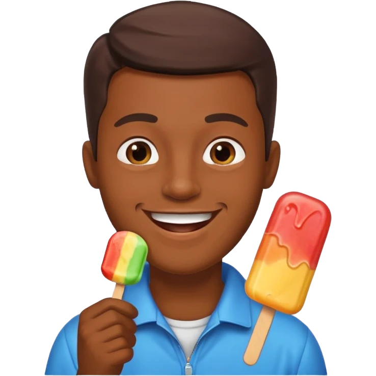 Correo comiendo una paleta emoji