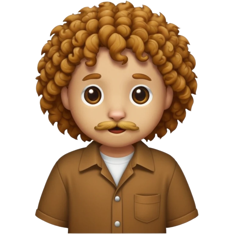 curly short hair animal with shirts  emoji