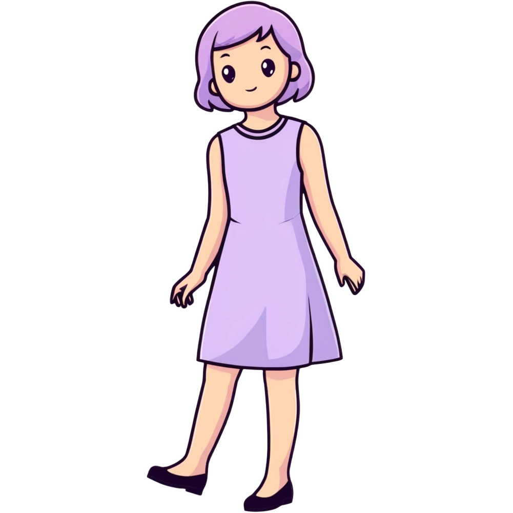 very light lavender rosy dress emoji